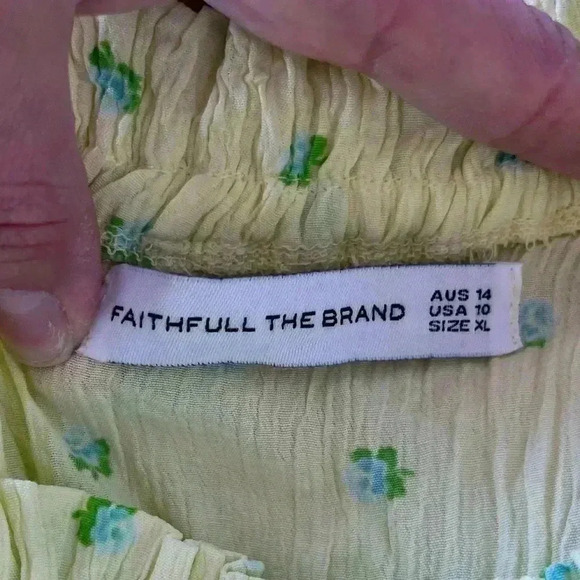 Faithful The Brand Gombardy Mini Dress Bisset Foral print  SIZE 10 / XL - Picture 9 of 11